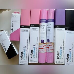 Cricut Rose Pink Infusible Ink & Everyday Iron-On Bundle